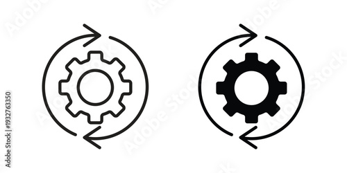 Implementation icon Symbol for App and Web UI Design Vectors