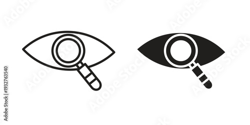 Investigation icon Symbol for App and Web UI Design Vectors