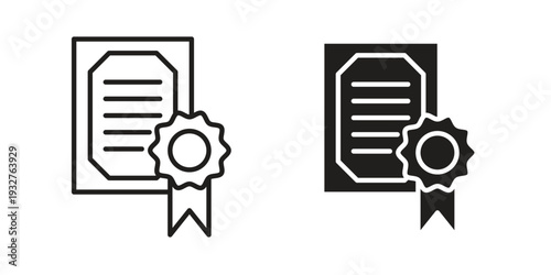 License icon Symbol for App and Web UI Design Vectors