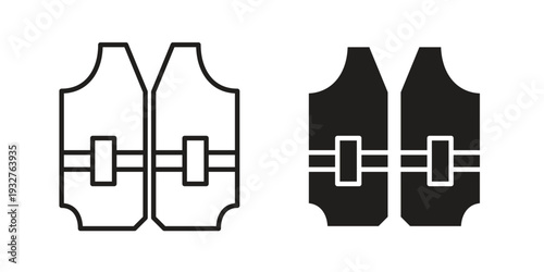 Lifejacket icon Symbol for App and Web UI Design Vectors