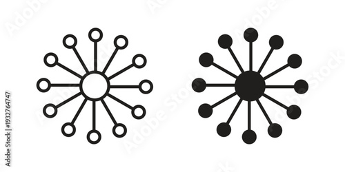 Multichannel icon Symbol for App and Web UI Design Vectors