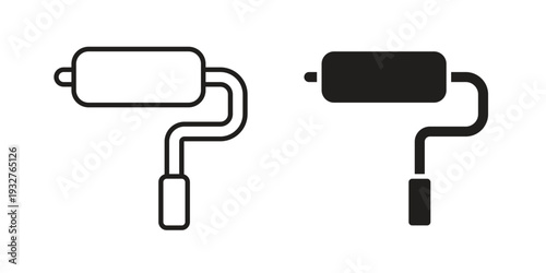 Paint roller icon Symbol for App and Web UI Design Vectors