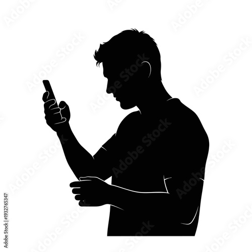 silhouette of a man singing