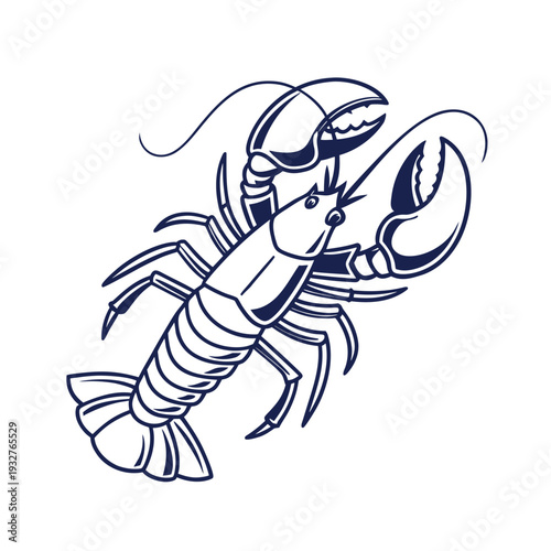 Vector lobster icon