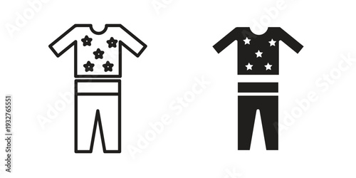 Pijama icon Symbol for App and Web UI Design Vectors