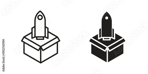 Product release icon Symbol for App and Web UI Design Vectors