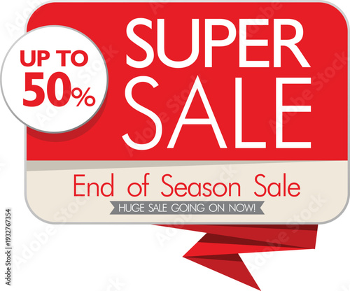 End of season sale with up to 50 percent off