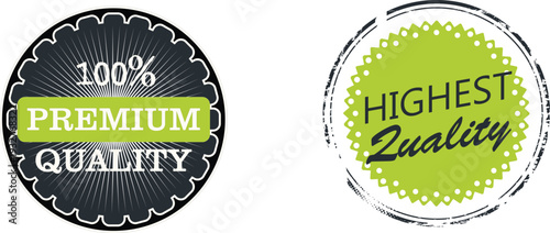 Two high quality seals on a white background