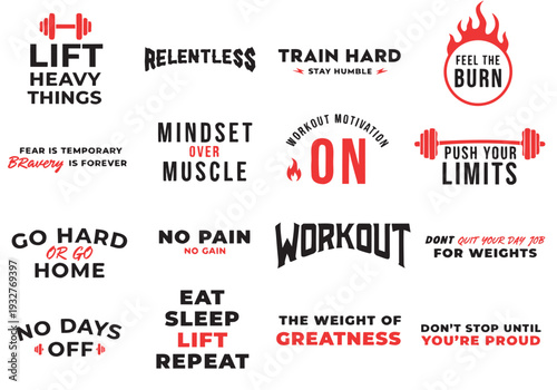 Motivational gym quotes for fitness and workout inspiration