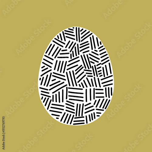 Easter egg icon. Illustration of Spring or Easter. Perfect for banner, postcard, poster, party and other decorations.