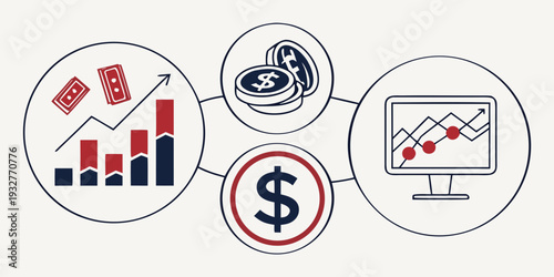 Visual representation of financial management and investment strategies