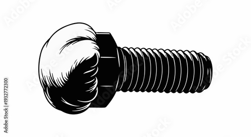 Fist clenching a bolt, symbolizing power and determination in industry