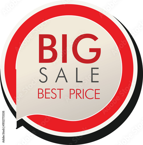 A big sale sign with a best price offer