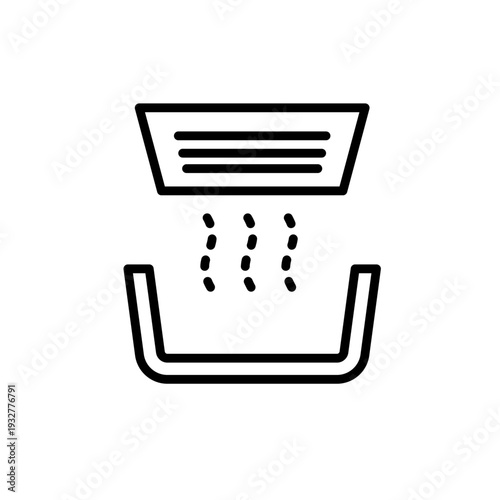Bathroom Vent Vector Line Icon