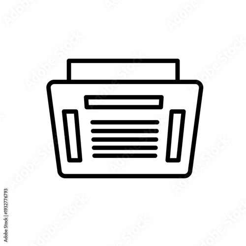 Ceiling Cassette AC Vector Line Icon