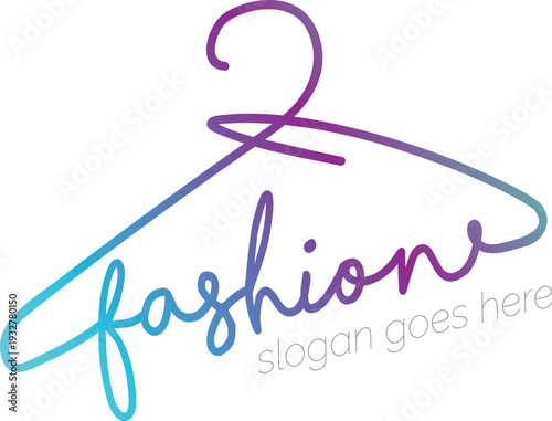 Fashion Script Hanger Logo