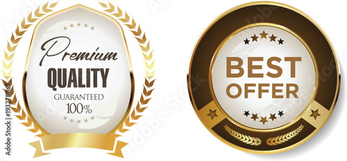 Premium quality and best offer badges