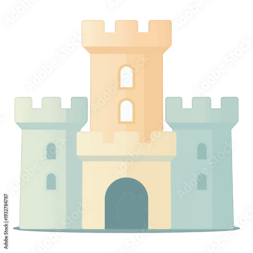 Medieval Castle Vector Icon