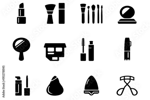 set of make up icons