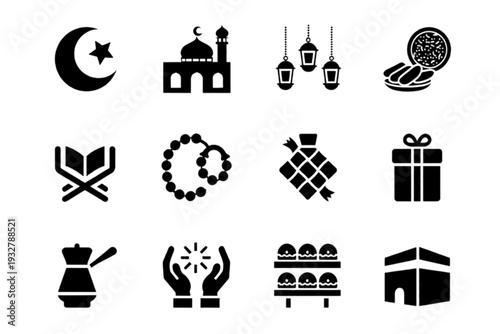 set of icons for christmas
