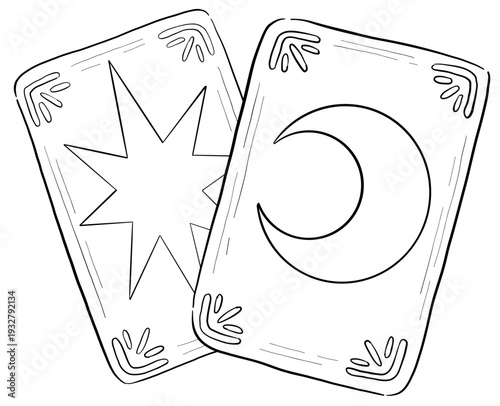 Mystical Magic Engraving Illustrations Set. Hand Drawn tattoo style sketches of crystall ball, crystals, potions, cards, herbs and candles. The theme of magic, mystery and witchcraft