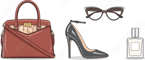 Elegant Fashion Accessories Illustration