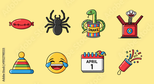 Collection of Various Emoji Symbols and Icons.