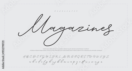  Elegant Signature Font. Best Alphabet Beautiful Calligraphy Signature Font 