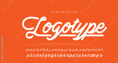 Script signature alphabet, elegant flowing letters, stylish cursive font for graceful branding, romantic headline, handwritten typography, timeless typographic design. Vector typeset