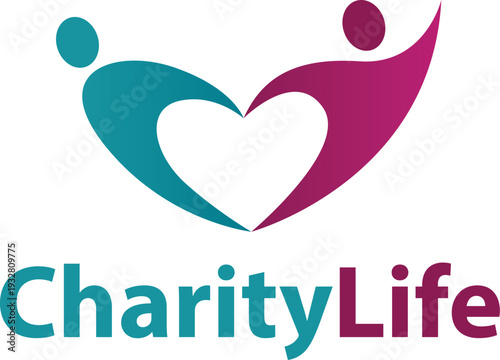 Charity Life People Heart Logo