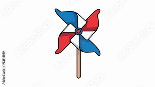 A simple illustration of a patriotic pinwheel on a white background (2)_traced