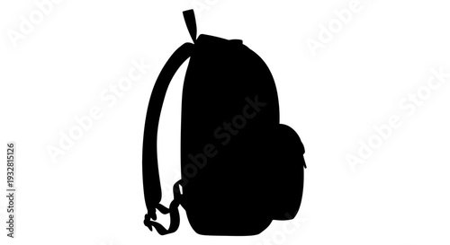 Black silhouette of a backpack.