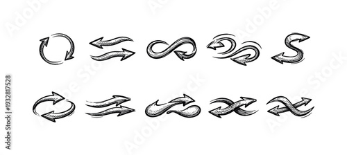 Business, finance line icon set. Economy, market analysis, banking icons collection.