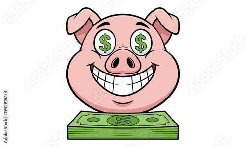 Cartoon Mechanic Holding Wrench and Gesturing with Car Outline