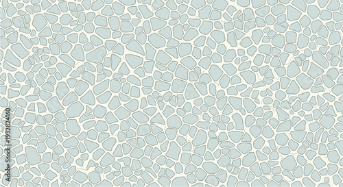Subtle abstract pattern featuring a mosaic of irregular light blue and off white organic shapes forming a textured background for design projects.