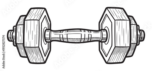 Heavy duty dumbbell workout equipment for strength training and muscle building promoting physical fitness and healthy active lifestyles.