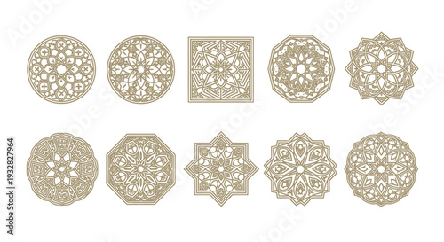 Intricate Geometric Patterns Collection: Islamic Art, Mandalas, Ornate Designs
