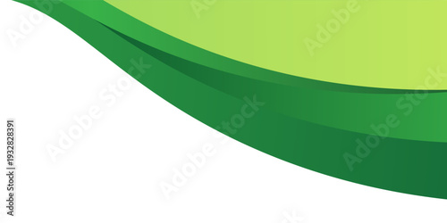 Clean green business background with dynamic wave shapes and professional look