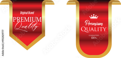 Premium quality labels for products or services