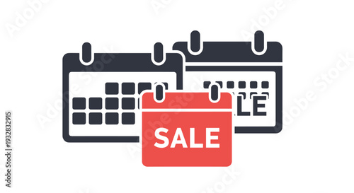 Sale Calendar Icon Representing Promotional Events and Special Offers