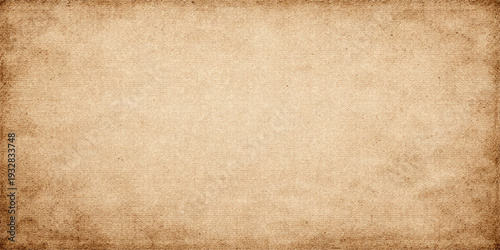 A blank vintage parchment sheet with a stained brown grunge texture and aged antique surface design for a worn retro paper background
