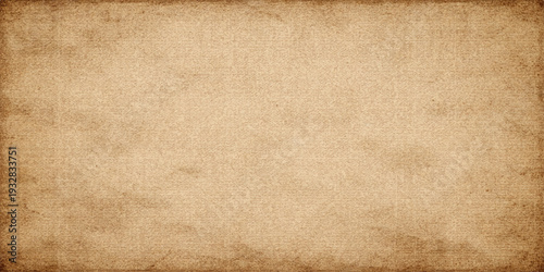 Blank antique parchment texture background featuring a stained brown vintage paper pattern with an aged grunge design on a weathered beige cardboard canvas