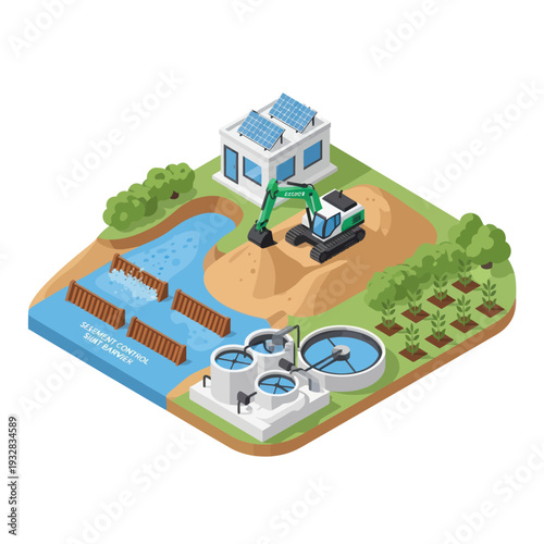 Water Treatment Plant Facility Infrastructure.