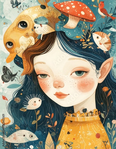 little girl dreamscape