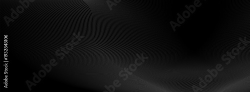Black abstract background design. Modern wavy line pattern in monochrome colors. Premium stripe texture for banner, business backdrop. suit for bussines, banners