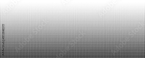 Set of halftone dots gradient pattern texture isolated on white background. Straight dotted spots using halftone circle dot raster texture. Vector blot half tone collection.