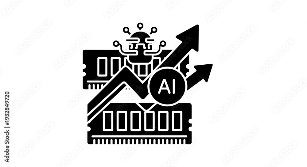 Fototapeta premium AI Computing Growth and Hardware Security Risks