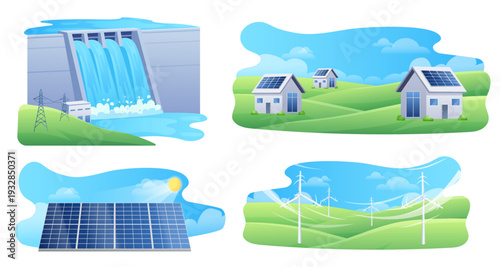 Renewable Energy Mini Scene Collection