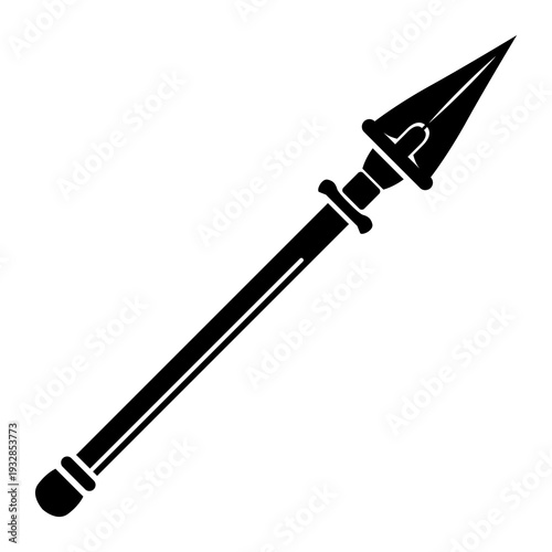 Obraz na płótnie spear rpg fantasy weapon icon illustration
