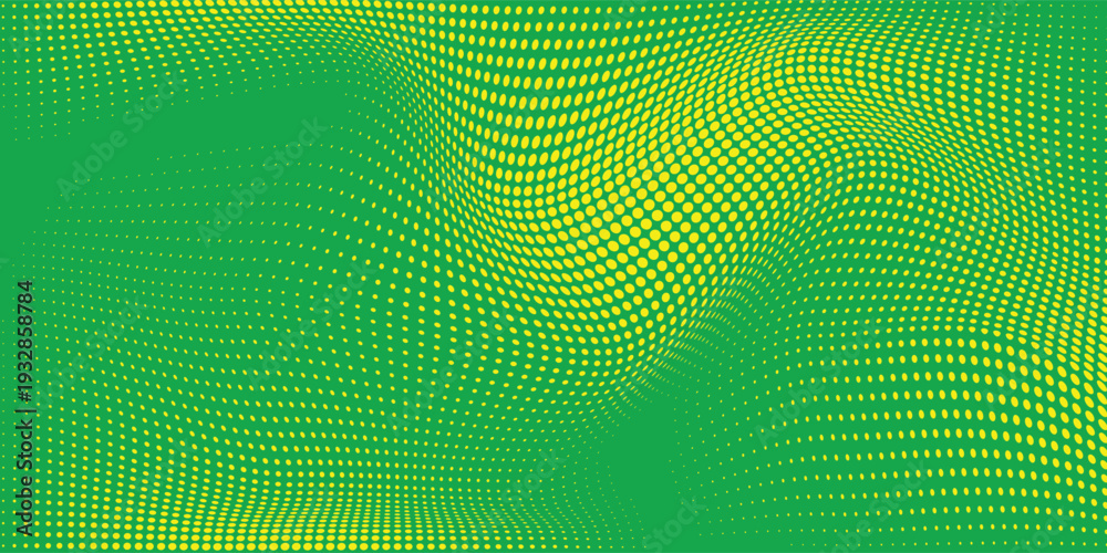 Obraz premium Dots halftone yellow green color pattern gradient texture modern. eps 10